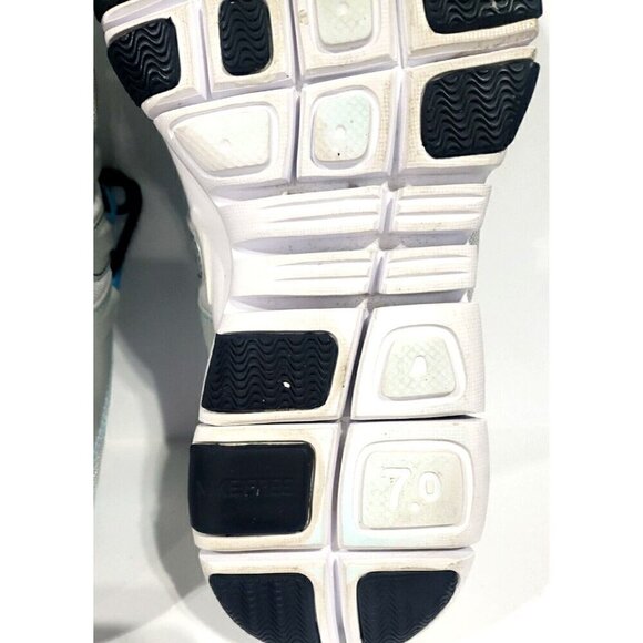 Nike Free 7.0 Silver White Blue Running Athletic Shoes Sneakers Womens US  8.5 - Picture 13 of 16